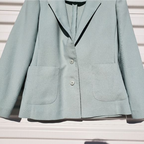 VTG The Petite Concept aquamarine unlined blazer - Picture 2 of 5
